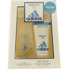 ADIDAS MOVES EDT SPRAY .25 OZ & BODY LOTION 2 OZ WOMEN