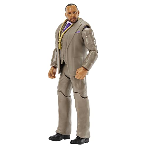 Mattel WWE Basic Action Figure, MVP, Posable 6-inch Collectible for Ages 6 Years Old & Up