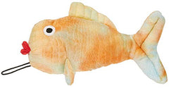 Patchwork Pet 10'' Tie Dye Fish Dog Toy One Size Yellow/Orange