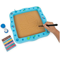 Spin Master Sandy Sketches Sand Drawing Guessing Board Game, Family Game for Ages 8 and up