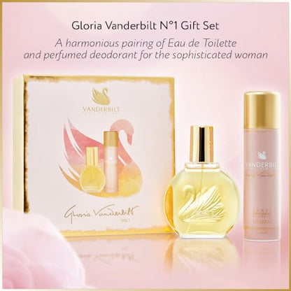 sakioo Gloria VanderBilt No.1 Set de Fragancias para Mujeres, Perfume 100ml + Spray corporal 150ml