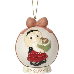 Precious Moments May The Gift of Love Be Yours This Season Dated 2017 Bisque Porcelain