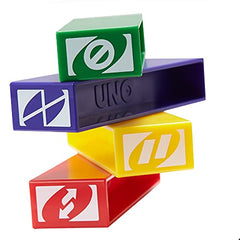 Mattel Games UNO StackoGame for Kids and Family with 45 Colored Stacking Blocks, Loading Tray and Instructions, Makes a Great Gift for 7 Year Olds and Up (43535)