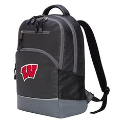 Officially Licensed NCAA Wisconsin Badgers "Alliance" Backpack, Black, 19"