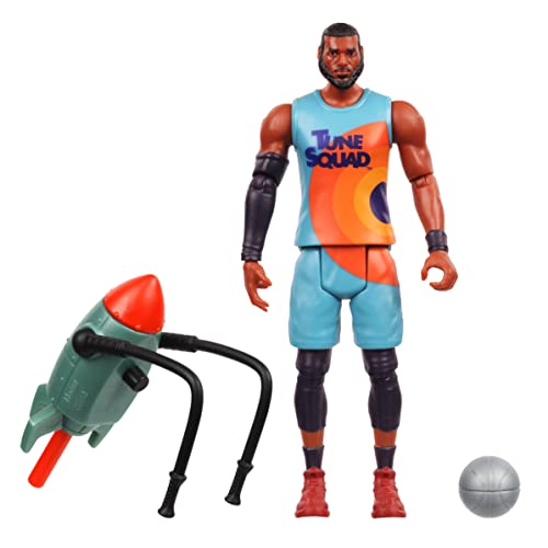 Moose Toys Space Jam: A New Legacy - Baller Action Figure - 5" Lebron James with Acme Rocket Pack 4000