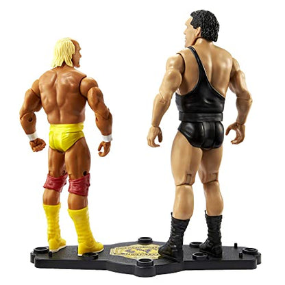 Mattel Hulk Hogan vs Andre The Giant Championship Showdown 2-Pack 6-inch Action Figures Friday Night Smackdown Battle Pack for Ages 6 Years Old & Up