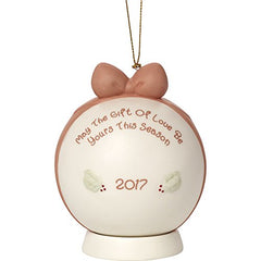 Precious Moments May The Gift of Love Be Yours This Season Dated 2017 Bisque Porcelain