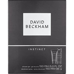 David Beckham Instinct Gift Set with Shower Gel 5 oz and Deodorant Spray 5.07 oz