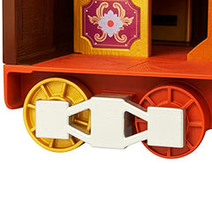 Mattel Spirit Untamed Lucky’s Train Home Playset, Train with Rolling Wheels Balcony, Dining Accessories, Lucky Doll (7-in), Spirit (Approx.8-in) & More, Great Gift for Ages 3 Years Old & Up