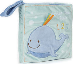 GUND Sleepy Seas 123 Whale Soft Book Plush Stuffed Sensory Stimulating Toy, 8"