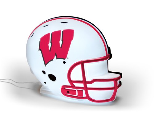 NCAA Wisconsin Badgers LED-Lit Football Helmet