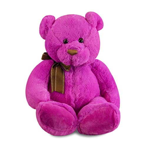 Gitzy Sitting Teddy Bears - Colorful Stuffed Animal for Kids - 16 Inch Plush Bears -