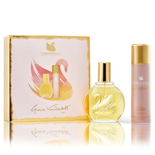 sakioo Gloria VanderBilt No.1 Set de Fragancias para Mujeres, Perfume 100ml + Spray corporal 150ml