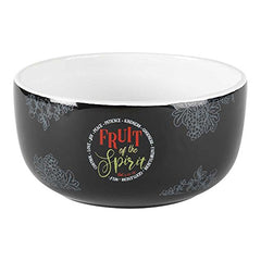 Dicksons Fruit of The Spirit Grapes and Berries Onyx 8 x 8 Decorative Fruit Bowl