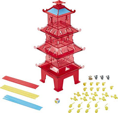Mattel Games Tumblin' Minions Kids Game Featuring Illumination's Minions: The Rise of Gru, with Minions Game Pieces and Pagoda Tower, Gift for 5 Year Olds and Up