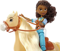 Spirit Pru Doll (7 in) with 7 Movable Joints, Fashion Top, Treats, Brush & Chica Linda Horse (8 in) with Soft Mane & Tail, Great Gift for Ages 3 Years Old & Up