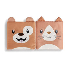 DEMDACO Cat and Dog Child's 18-36 Months Stretch Cotton Knee High Socks & Book Gift Set