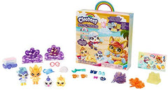 Mattel Cloudees Collectible Pets Beach Ice Cream Party Set, Interactive Cloud-Themed Toys With Moldable Dough, Surprise Hidden Figures and Accessories, For Kids 4 and Older