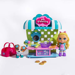 Love, Diana, Kids Diana Show, Fashion Fabulous Doll with 2-in-1 Pet Grooming and Cotton Candy Pop-Up Shop, Surprise Play Pieces with Adorable Complementary Pet and Pet Accessories, Ages 3+