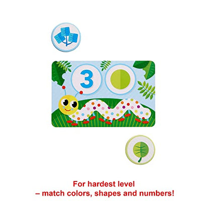 Mattel Games Patty-Pillar Fisher-Price Kids Pre-School Game, Colors, Shapes & Matching with Cards, Tokens & Caterpillar Spinner, 2 to 6 Players, Gift for Kids Ages 3 Years & Older