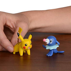 Pokemon 2 Inch Battle Action Figure 2-Pack, includes 2" Pikachu and 2" Popplio