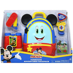 Just Play Mickey Mouse Funhouse Adventures Backpack - Disney Junior Mickey Backpack and Explorer Kit for Children, Explorer Kit for Kids, Multicolor