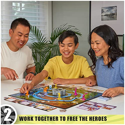 Disney Sidekicks Cooperative Strategy Board Game with Custom Sculpted Figures, for Families, Adults, and Kids Ages 8 and up