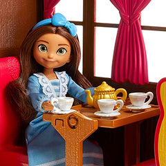 Mattel Spirit Untamed Lucky’s Train Home Playset, Train with Rolling Wheels Balcony, Dining Accessories, Lucky Doll (7-in), Spirit (Approx.8-in) & More, Great Gift for Ages 3 Years Old & Up