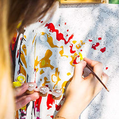 Artiparty Paint by Numbers Oil Painting Kit – Wrinkle-Free – Art Set Includes Rolled Canvas, 4 Paintbrushes, and 24 Oil Colors – DIY Number Painting for Beginner Artists – Coloring Hobby