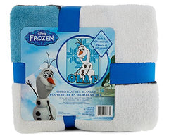 Disney 90inx62in Frozen Olaf Micro Raschel Blanket - Blue
