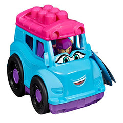 Mega Bloks First Builders Tina Tour Bus with Big Building Blocks, Building Toys for Toddlers (6 Pieces)