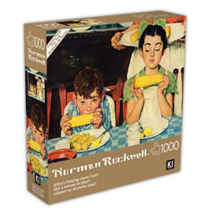 1000 Piece Puzzle for Adults Norman Rockwell Who's Having More Fun 27X20 Jigsaw by KI Puzzles