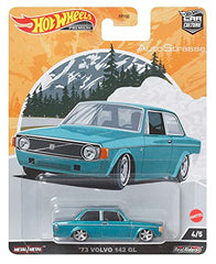Hot Wheels Car Culture Circuit Legends Vehicles for 3 Kids Years Old & Up, 74 Volvo 142 Gl, Premium Collection of Car Culture 1:64 Scale Vehicles
