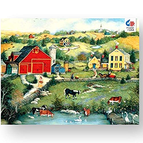 Ceaco Linda Stock Nelson Sweet Meadowland Jigsaw Puzzle with Poster Tower Box 550 Pieces