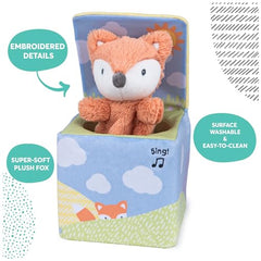 GUND Fox in a Box, Animated Plush Activity Toy for and Infants, Ages 0 and Up, Multicolor
