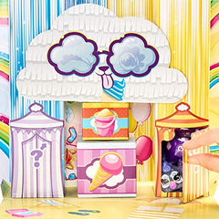 Mattel Cloudees Collectible Pets Beach Ice Cream Party Set, Interactive Cloud-Themed Toys With Moldable Dough, Surprise Hidden Figures and Accessories, For Kids 4 and Older