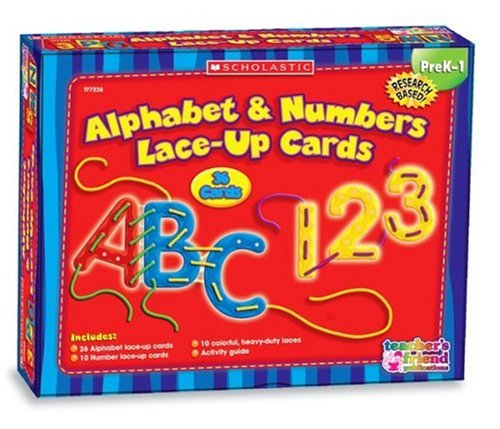 Alphabet & Numbers Lace-Up Cards