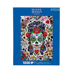 AQUARIUS Sugar Skulls Puzzle (1000 Piece Jigsaw Puzzle) - Glare Free - Precision Fit - Officially Licensed Sugar Skulls Merchandise & Collectibles - 14x19 Inches