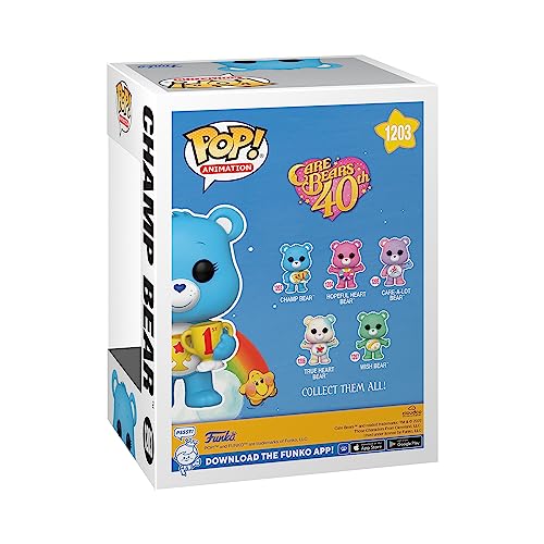 Funko Pop! Animation: Care Bears 40th Anniversary - Champ Bear with Flocked Chase (Styles May Vary)