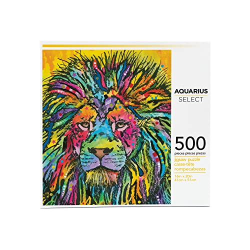 AQUARIUS Dean Russo Lion Jigsaw Puzzle (500 Piece Jigsaw Puzzle) - Glare Free - Precision Fit - Officially Licensed Dean Russo Merchandise & Collectibles - 14 x 19 Inches