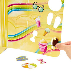 Mattel Cloudees Collectible Pets Beach Ice Cream Party Set, Interactive Cloud-Themed Toys With Moldable Dough, Surprise Hidden Figures and Accessories, For Kids 4 and Older