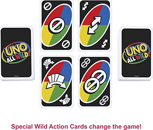 Mattel Games UNO All Wild Card Game for Family Night