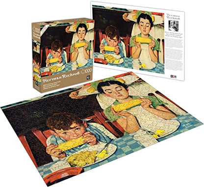 1000 Piece Puzzle for Adults Norman Rockwell Who's Having More Fun 27X20 Jigsaw by KI Puzzles