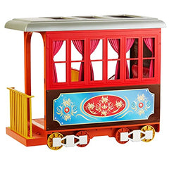 Mattel Spirit Untamed Lucky’s Train Home Playset, Train with Rolling Wheels Balcony, Dining Accessories, Lucky Doll (7-in), Spirit (Approx.8-in) & More, Great Gift for Ages 3 Years Old & Up