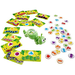 Mattel Games Patty-Pillar Fisher-Price Kids Pre-School Game, Colors, Shapes & Matching with Cards, Tokens & Caterpillar Spinner, 2 to 6 Players, Gift for Kids Ages 3 Years & Older
