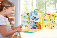 Mattel Cloudees Collectible Pets Beach Ice Cream Party Set, Interactive Cloud-Themed Toys With Moldable Dough, Surprise Hidden Figures and Accessories, For Kids 4 and Older