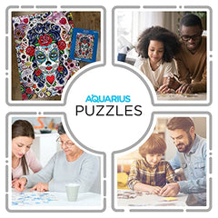 AQUARIUS Sugar Skulls Puzzle (1000 Piece Jigsaw Puzzle) - Glare Free - Precision Fit - Officially Licensed Sugar Skulls Merchandise & Collectibles - 14x19 Inches