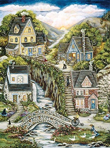 J. Charles Covered Bridge and Buggy Jigsaw Puzzle, 1000 Pieces
