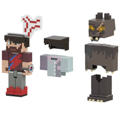 Mattel Minecraft Game, Creator Series Action Figures and Accessories Expansion Pack, 3.25-inch Collectible Gift for Kids