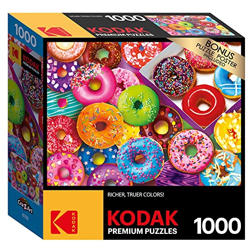 Kodak 1,000 Piece Jigsaw Puzzle, I Love Donuts, 20" x 27"